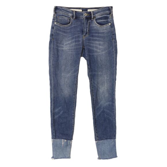 PILCRO And The Letterpress Anthropologie High-Rise Skinny 25 Jeans Blue EUC B60 - Picture 1 of 5
